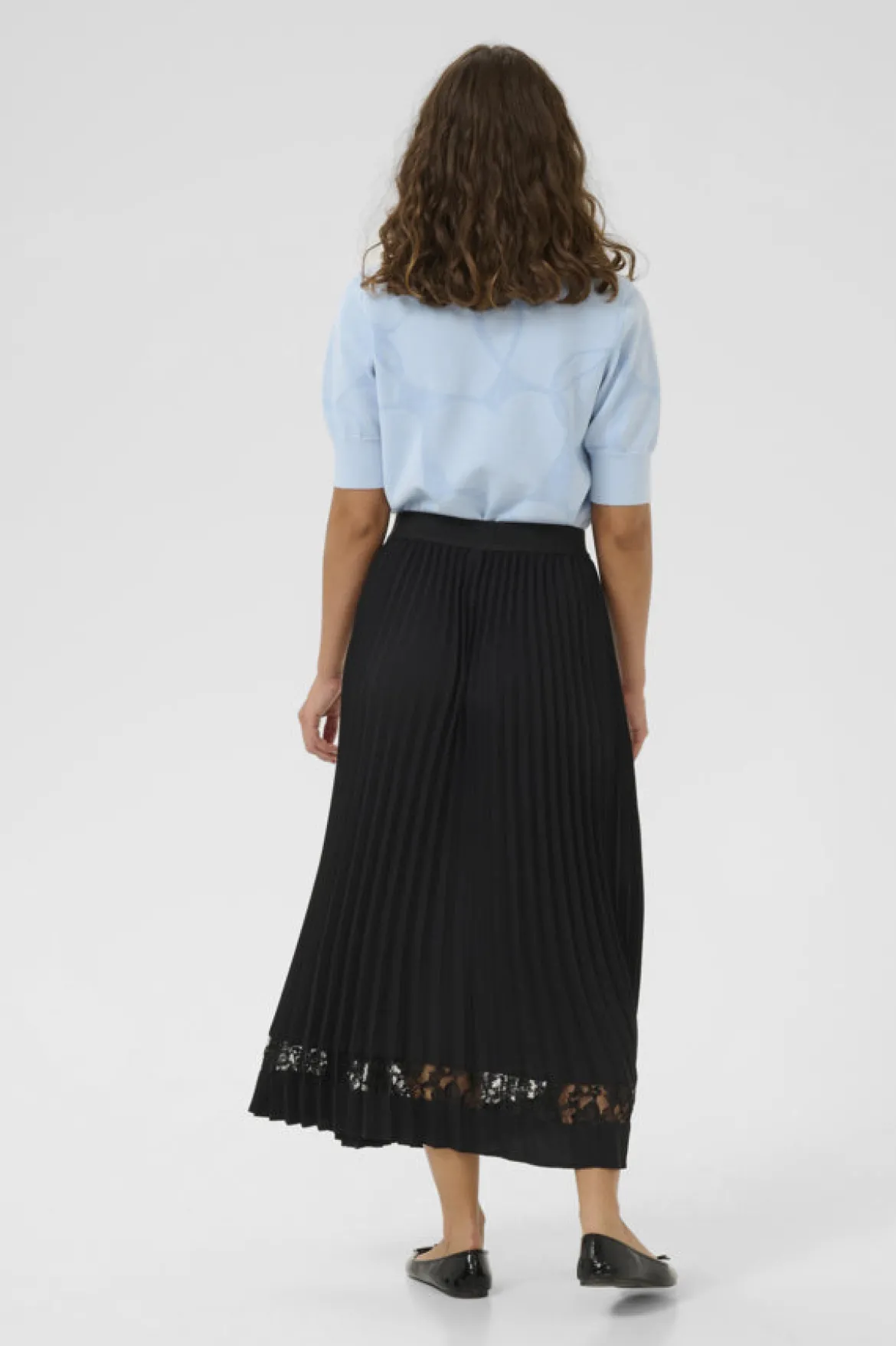 Culture naisten hame CUSIGGY BETTY LACE SKIRT, musta