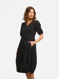 CULTURE, Naisten Mekko, ANTOINETT SS DRESS Black