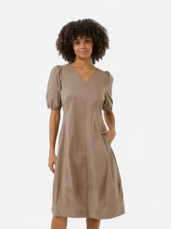 CULTURE, Naisten Mekko, ANTOINETT SS DRESS Pinebark
