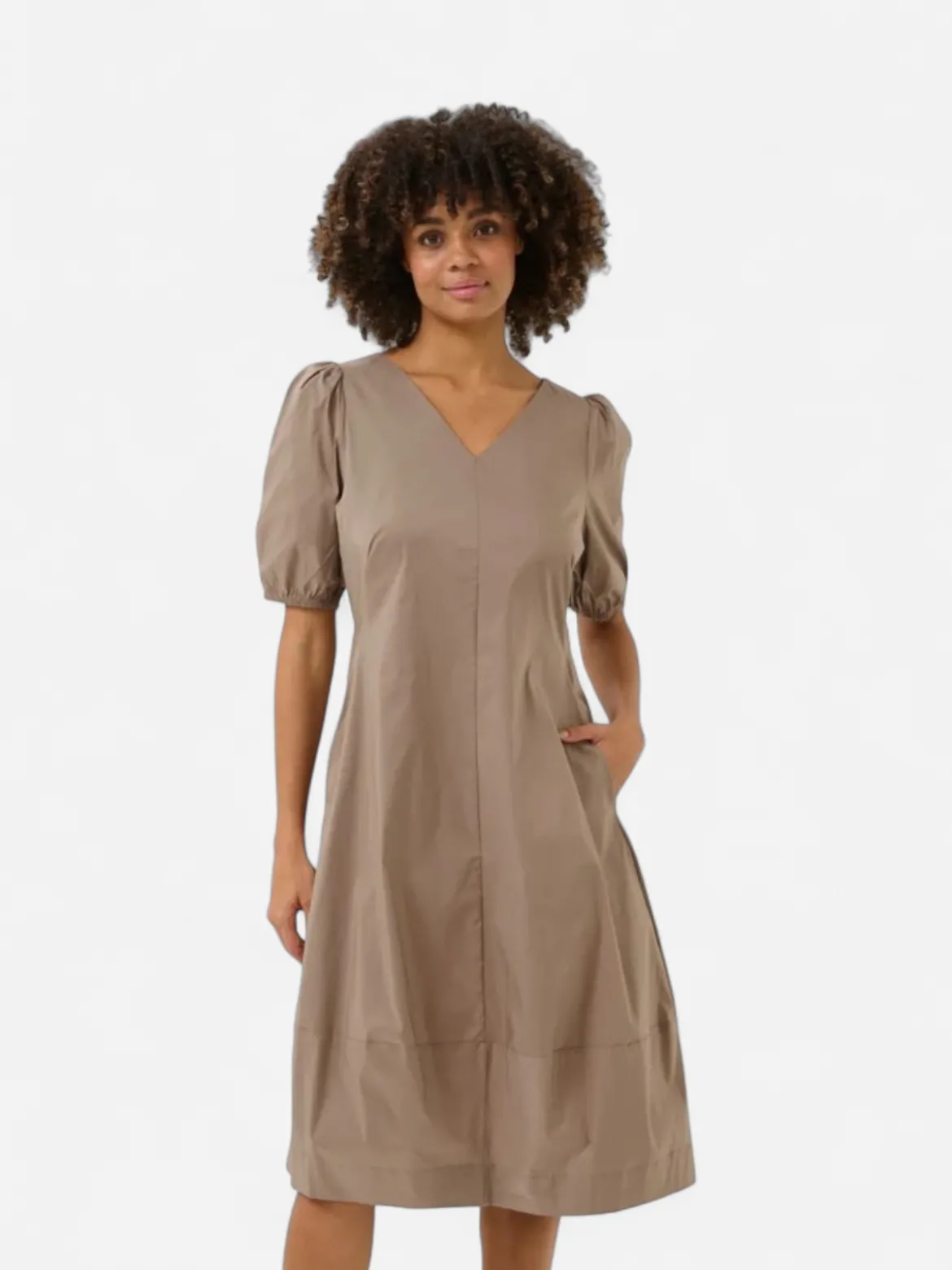 CULTURE, Naisten Mekko, ANTOINETT SS DRESS Pinebark