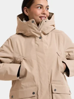 Didriksons naisten parkatakki Melody, vaalea beige