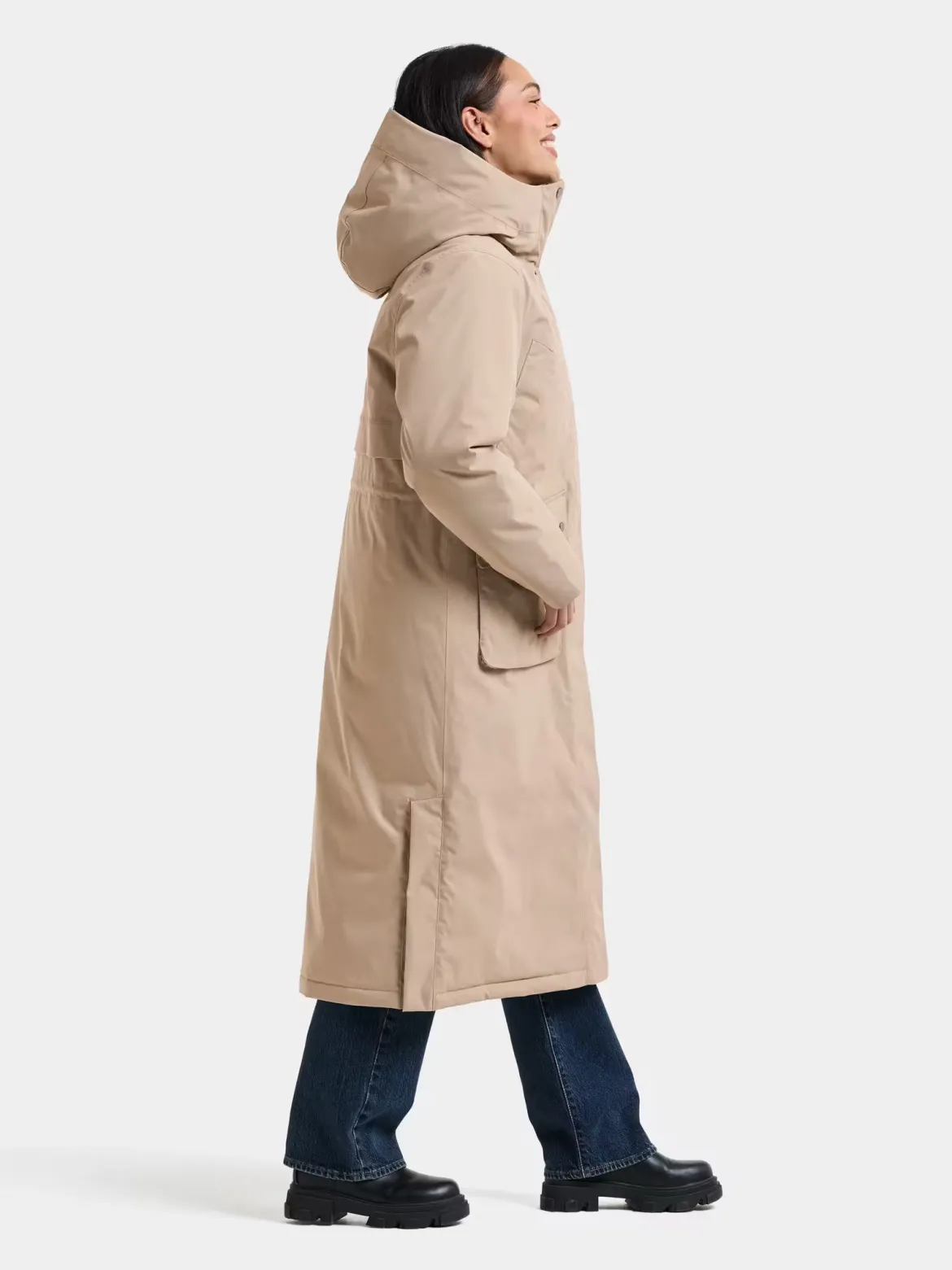 Didriksons naisten parkatakki Melody, vaalea beige