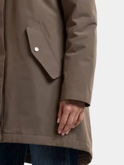 Didriksons naisten parkatakki Alana Parka, harmaanruskea