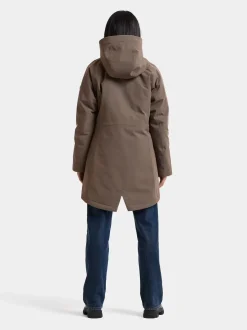 Didriksons naisten parkatakki Alana Parka, harmaanruskea