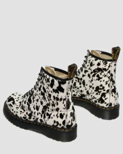Dr. Martens naisten maiharit 1460 Bex 8 Eye Boot Cream+Black, mustavalkoinen