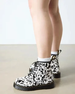 Dr. Martens naisten maiharit 1460 Bex 8 Eye Boot Cream+Black, mustavalkoinen