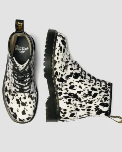 Dr. Martens naisten maiharit 1460 Bex 8 Eye Boot Cream+Black, mustavalkoinen