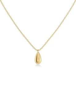Edblad kaulakoru Drop Mini Necklace Gold, Gold pleated