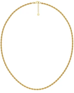 Edblad kaulakoru Rope Chain Necklace Gold, Gold pleated
