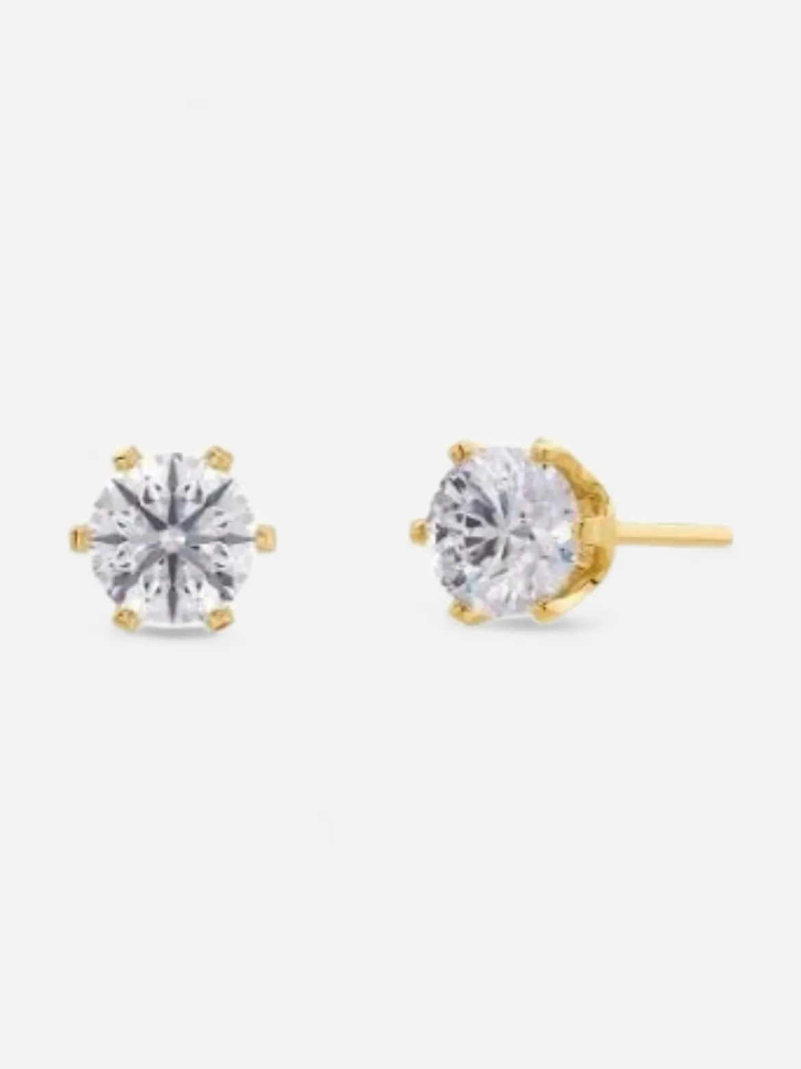Edblad korvakorut Crown Studs Mini Gold, Gold pleated