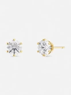 Edblad korvakorut, CROWN STUDS GOLD Kullankeltainen