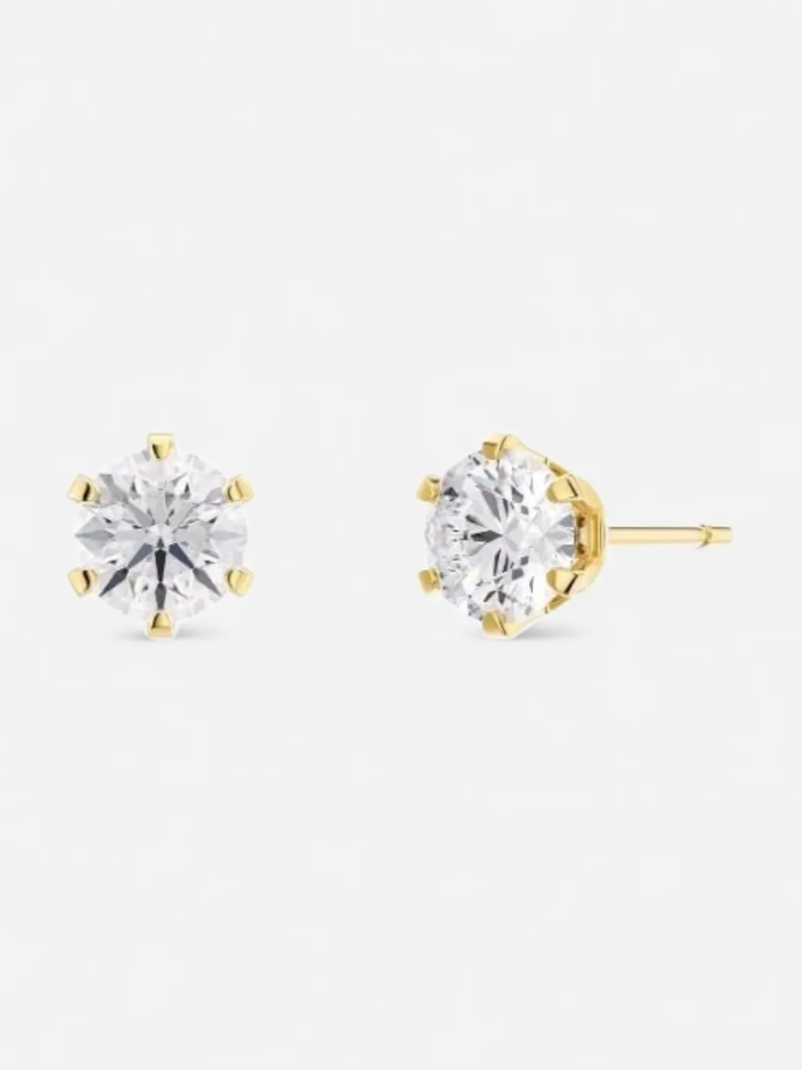 Edblad korvakorut, CROWN STUDS GOLD Kullankeltainen