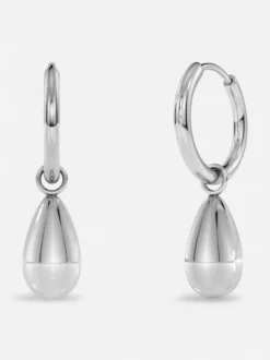 Edblad korvakorut Drop Mini Hoops Steel, Stainless steel
