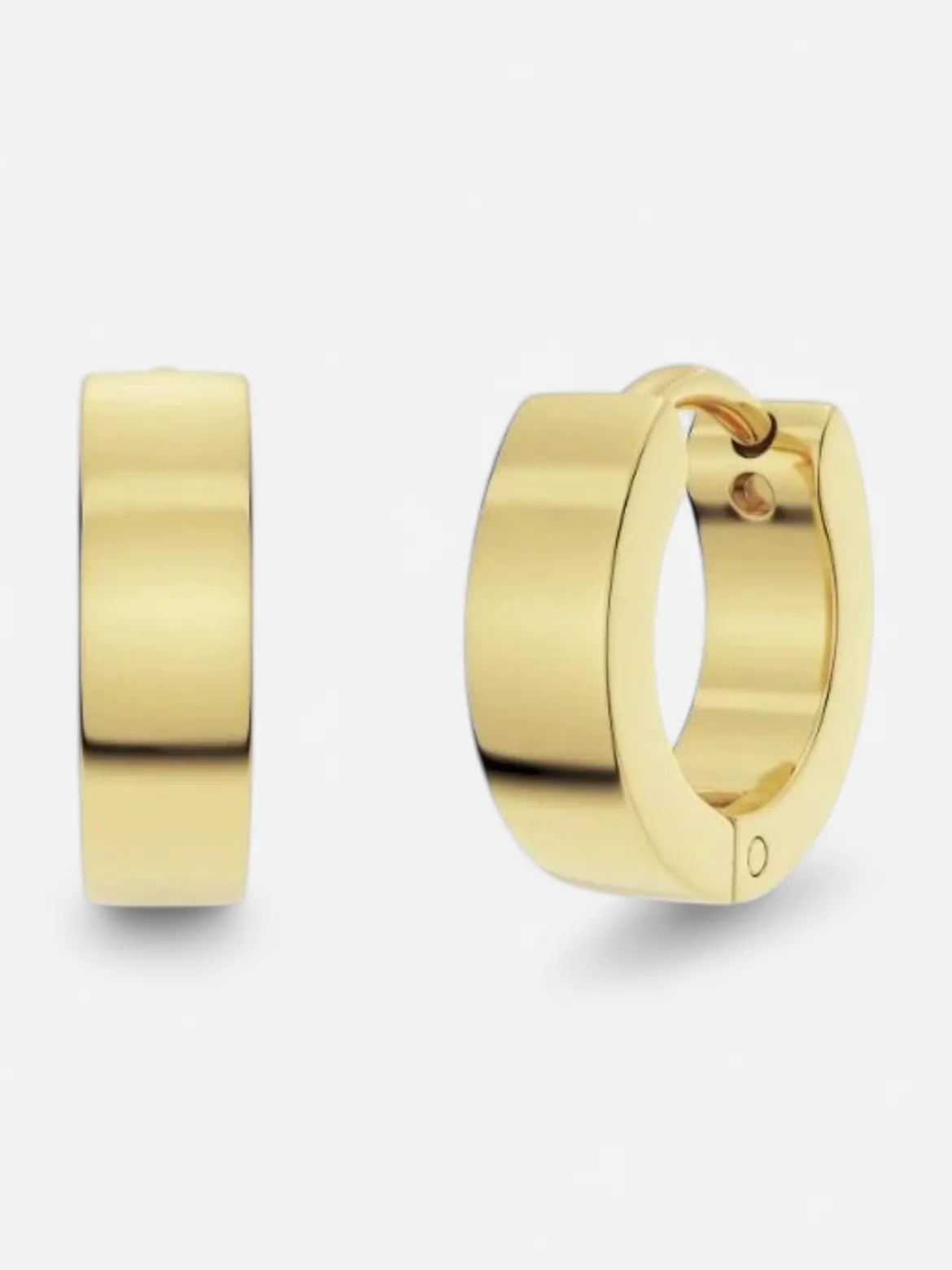 Edblad korvakorut Fave Hoops Gold, Gold pleated