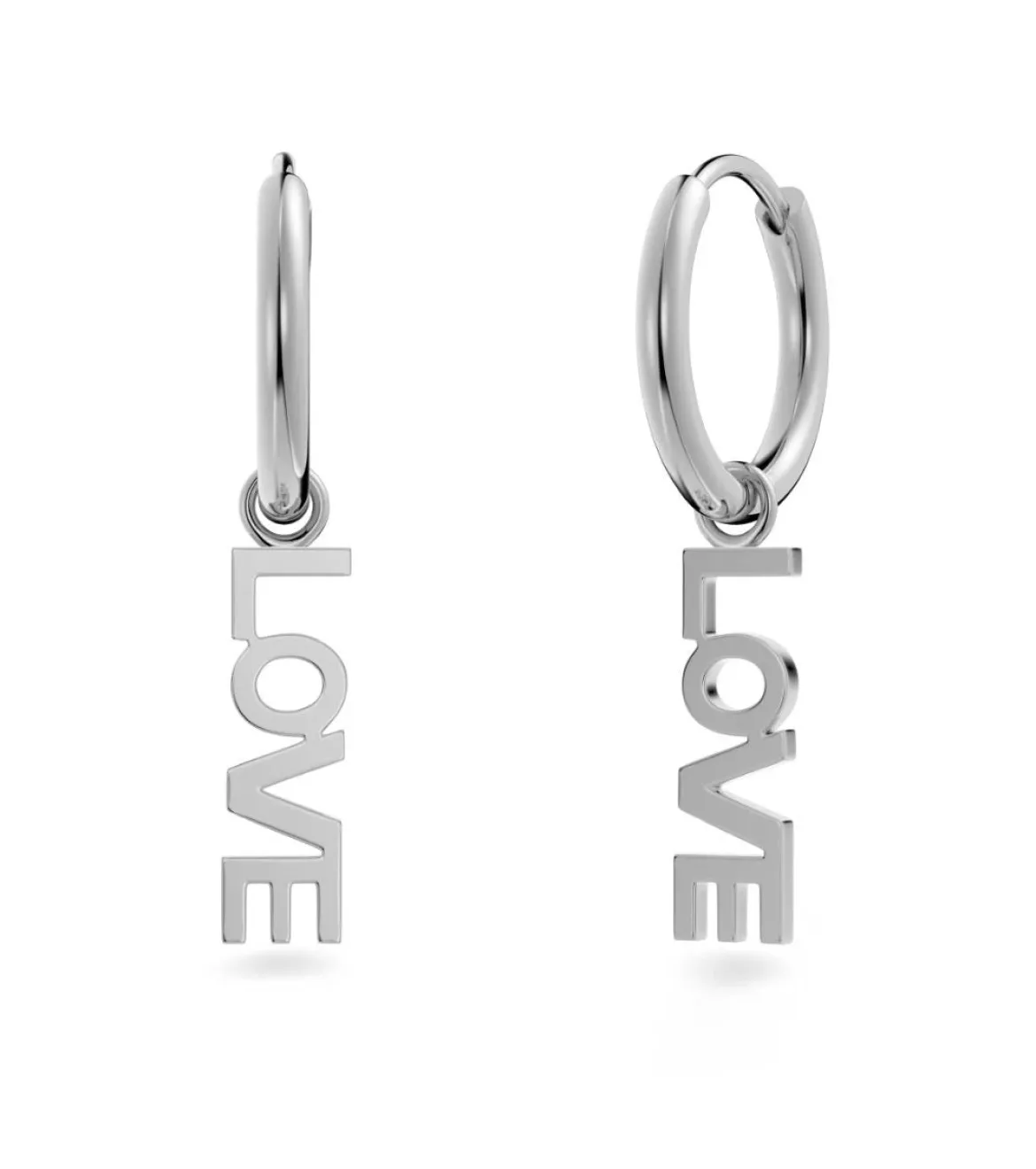 Edblad korvakorut Love Hoops Steel, Stainless steel