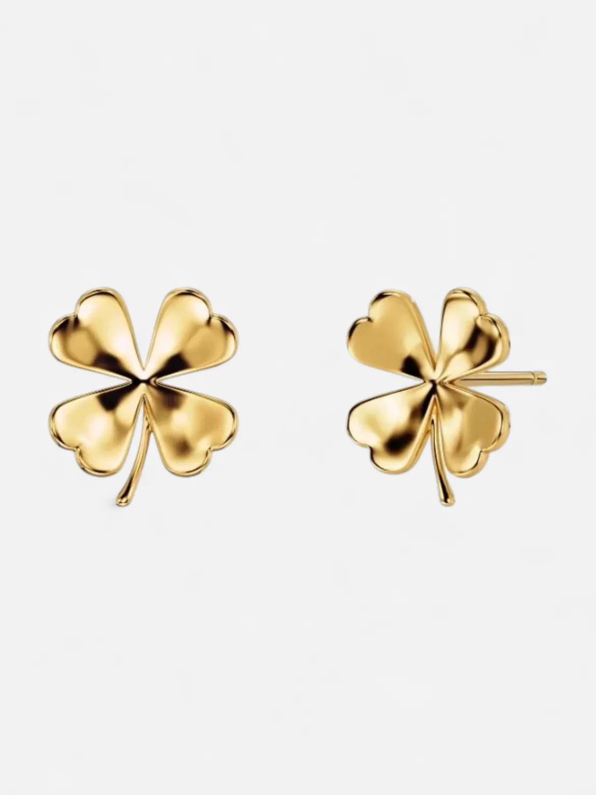 Edblad korvakorut Lucky Studs Gold, Gold pleated