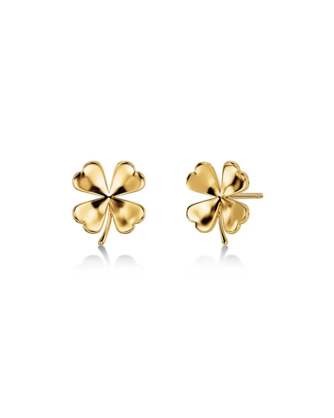 Edblad korvakorut Lucky Studs Gold, Gold pleated