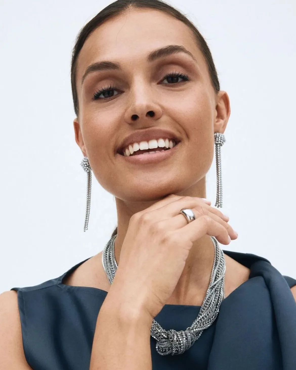 Edblad korvakorut Revel Knot Earrings Steel, Stainless steel