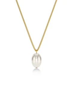 Edblad naisten kaulakoru Perla Necklace L, Gold pleated