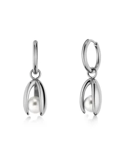 Edblad naisten korvakorut Moonrave Hoops L, Silver