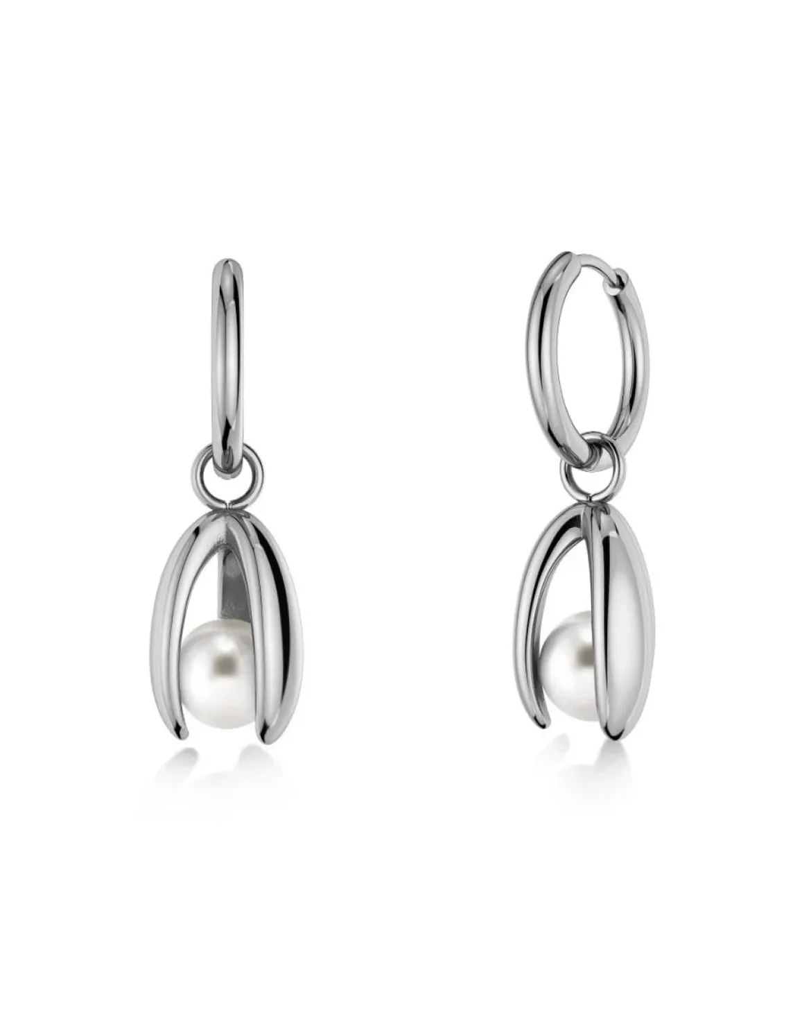 Edblad naisten korvakorut Moonrave Hoops L, Silver