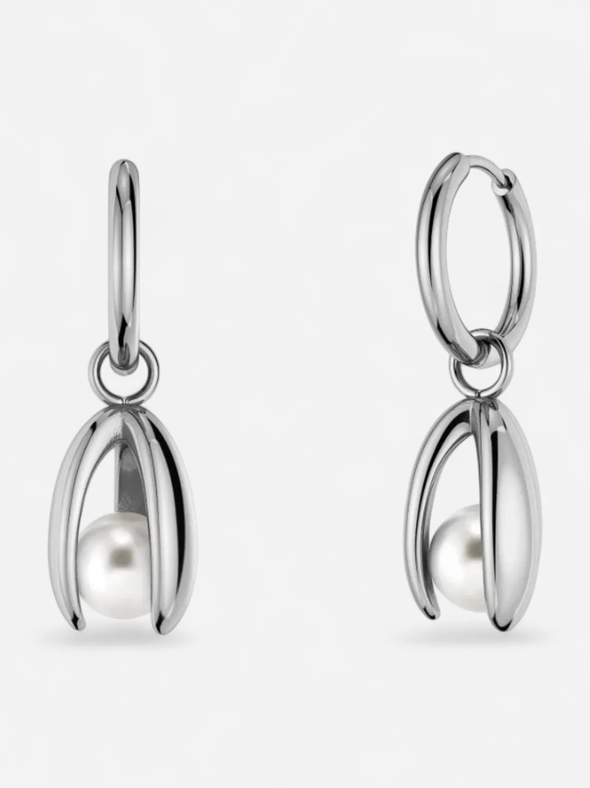 Edblad naisten korvakorut Moonrave Hoops L, Silver
