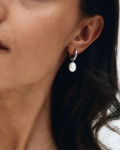 Edblad naisten korvakorut Perla Hoops L, Stainless steel