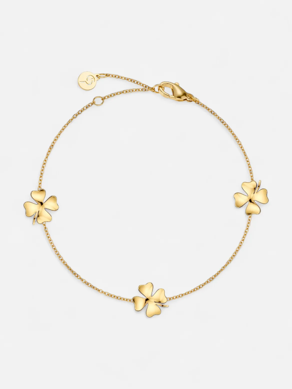 Edblad naisten rannekoru Lucky Bracelet Mini Gold, Gold pleated