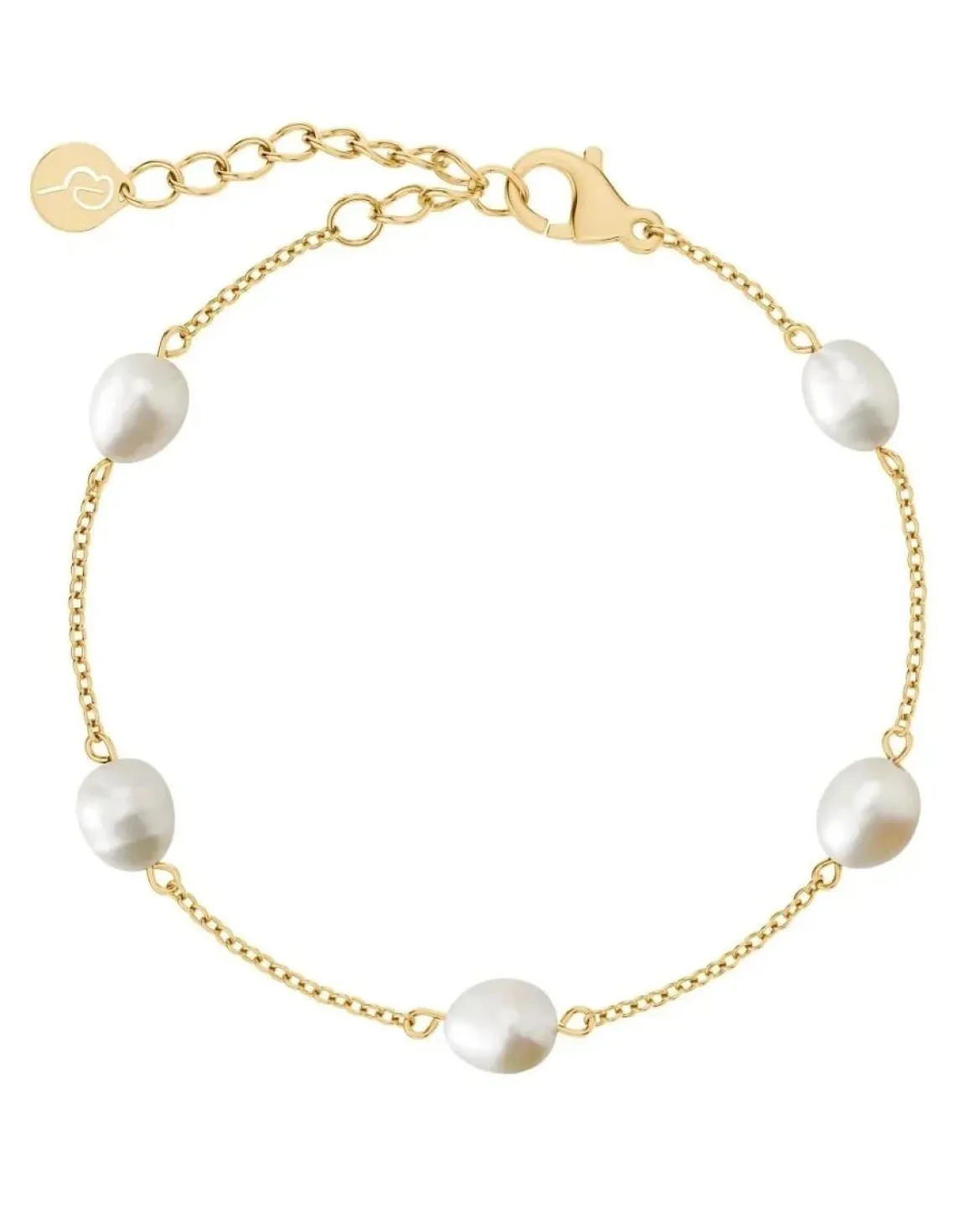 Edblad naisten rannekoru Perla Bracelet Multi, Gold pleated