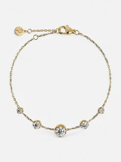 Edblad naisten rannekoru Teeny Bracelet Gold, Gold pleated