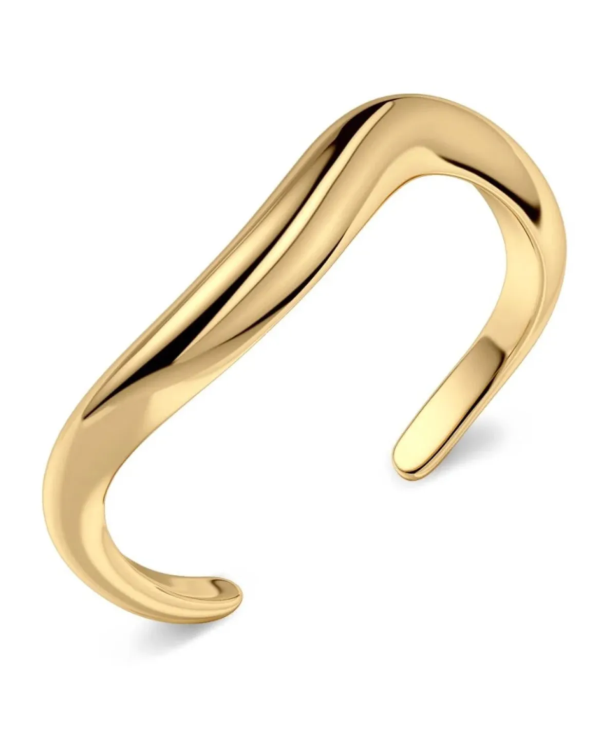 Edblad rannekoru Azura Bangle, Gold Pleated