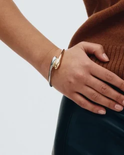 Edblad rannekoru, HARMONY BANGLE MIXED Kullankeltainen