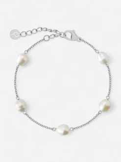 Edblad rannekoru, PERLA BRACELET MULTI STEEL Hopeanharmaa