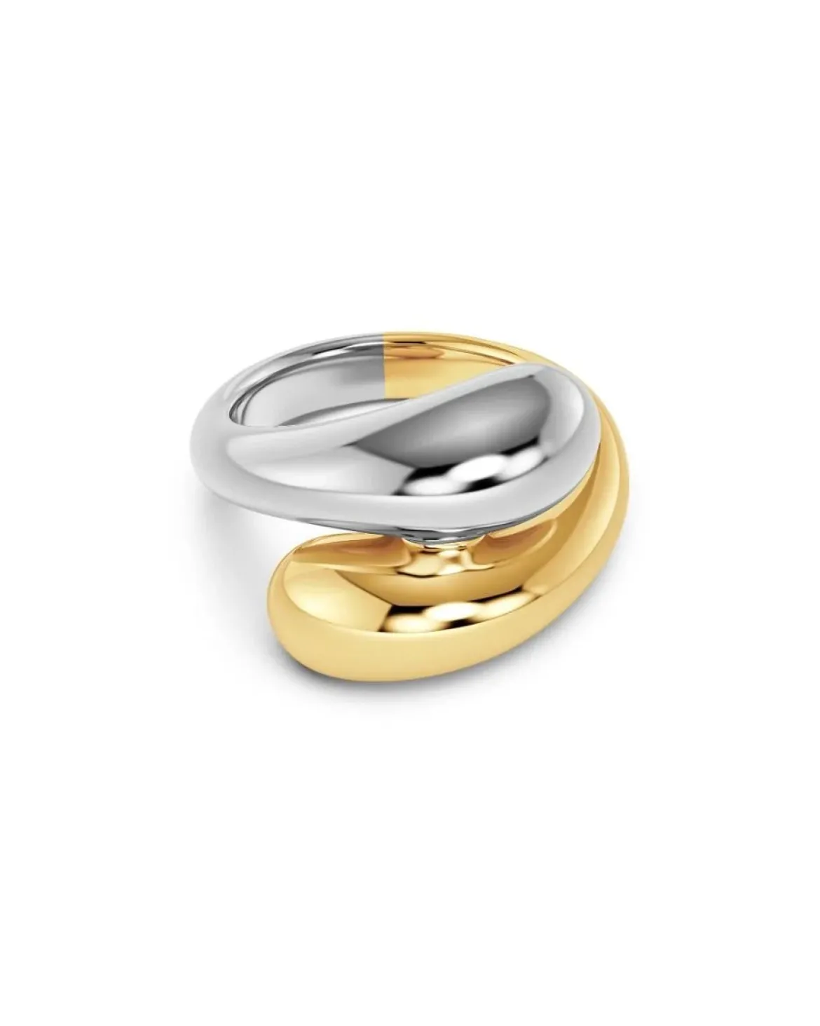 Edblad sormus, HARMONY RING MIXED Hopeanharmaa