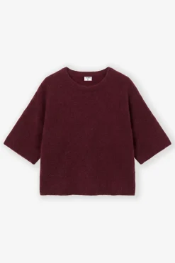 Filippa K naisten neulepusero Wool Yak Tee, punainen
