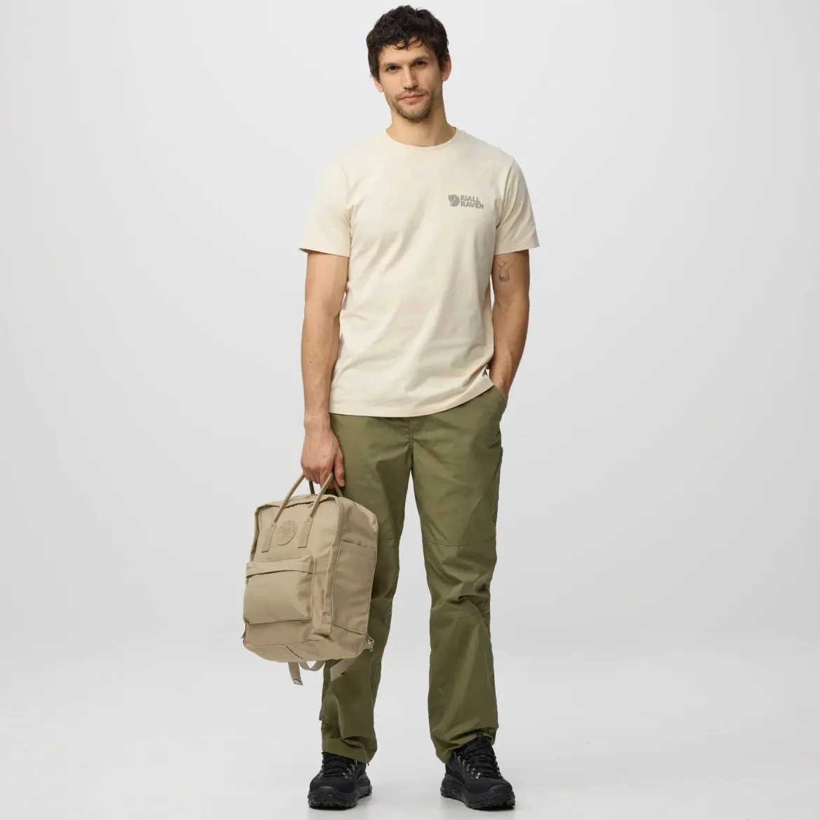 Fjällräven unisex reppu Kånken No. 2, vaalea beige