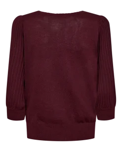 Freequent Glitta Pullover, Viininpunainen