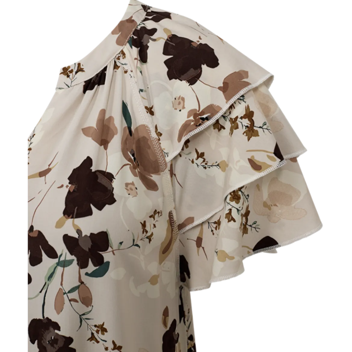 Freequent mekko Adney Dress, Moonbeam w. Coffee Bean