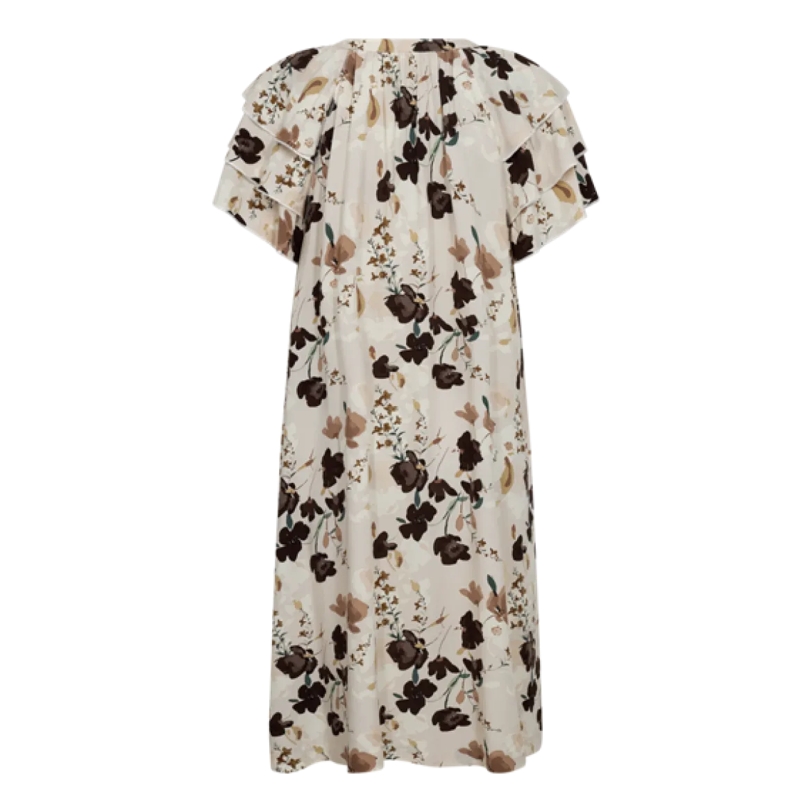 Freequent mekko Adney Dress, Moonbeam w. Coffee Bean