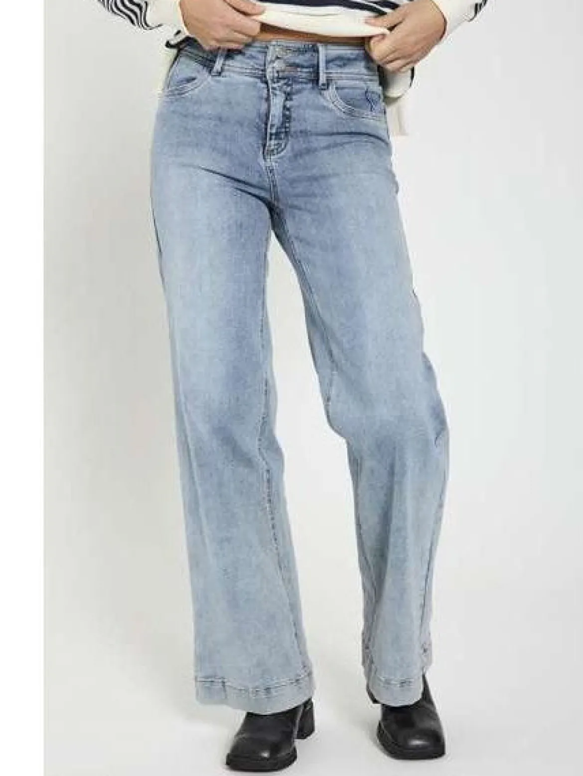 Freequent naisten farkut FQLopez Jeans, Light Blue Denim