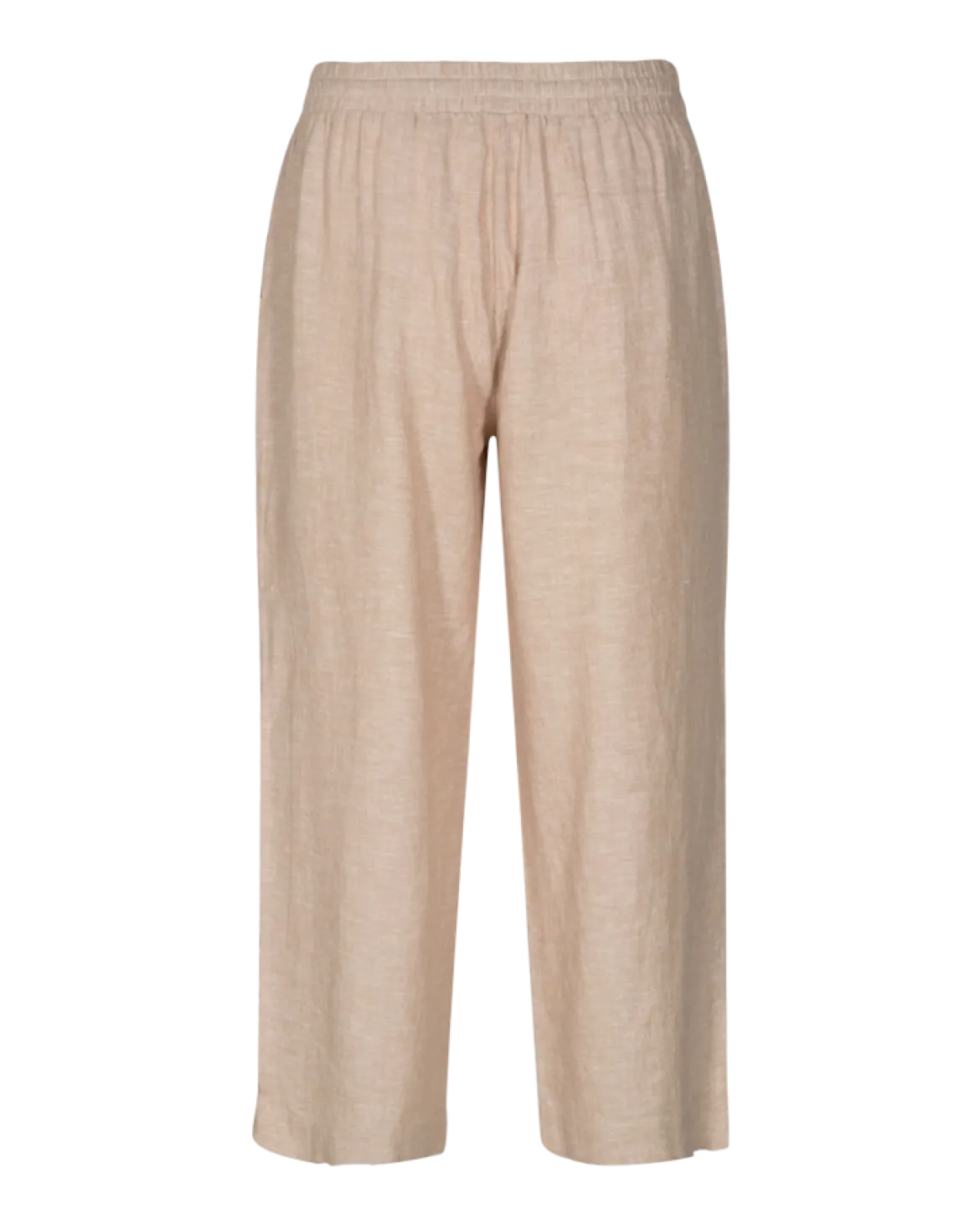 Freequent Naisten housut LA PANT 7/8 LINEN Vaalea Beige