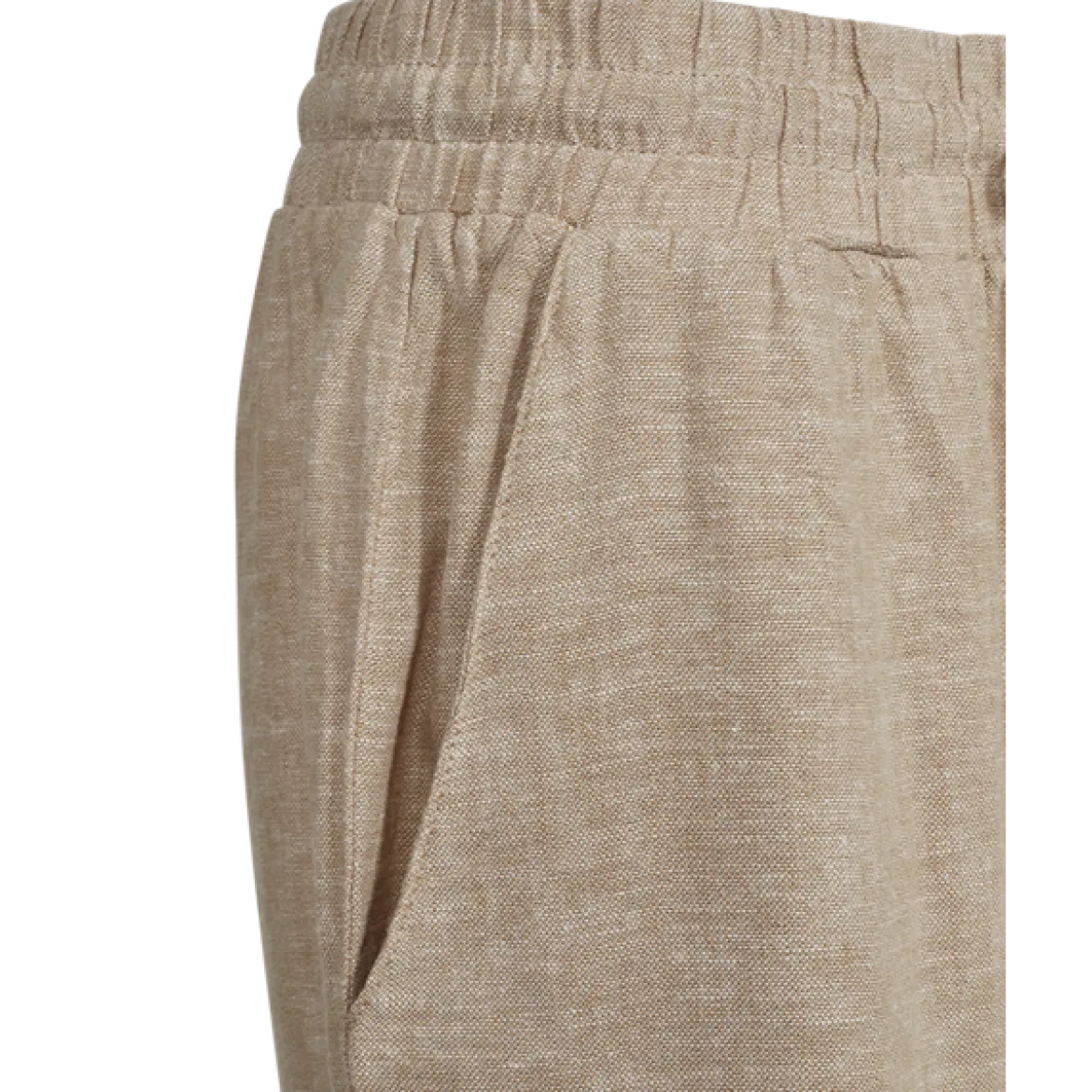 Freequent naisten kangashousut Lava Ankle Pant, vaalea beige