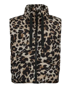 Freequent naisten liivi, JOYCO WAISTCOAT Ruskea Kuosi