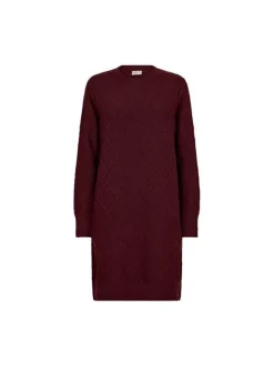 Freequent naisten mekko, SATURN DRESS Viininpunainen