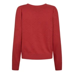 Freequent naisten neule, DODO PULLOVER Punainen