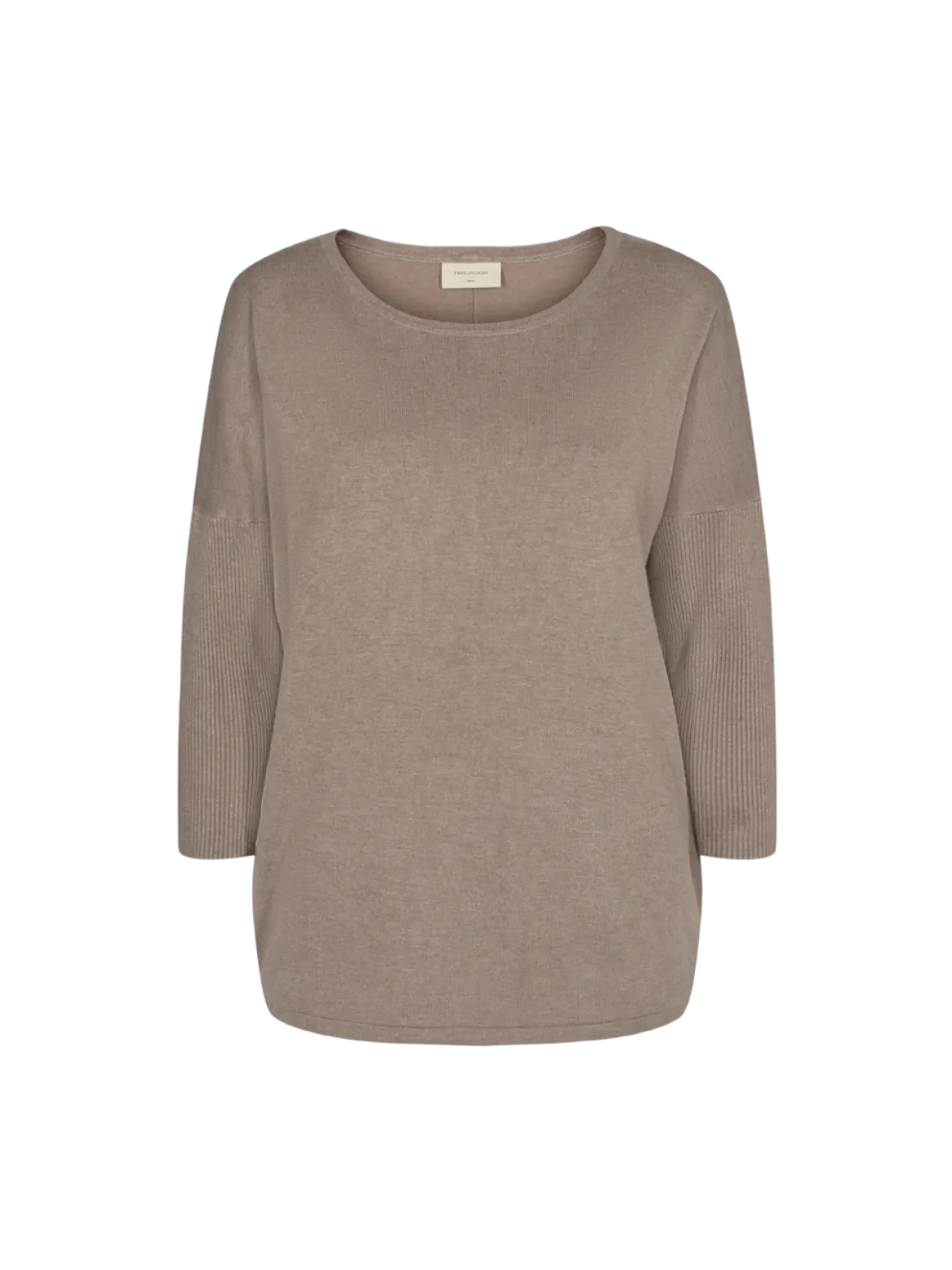 Freequent Naisten Neule, Jone Plain Beige