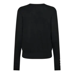 Freequent Naisten Neuletakki, KATIE CARDIGAN V-NECK Musta