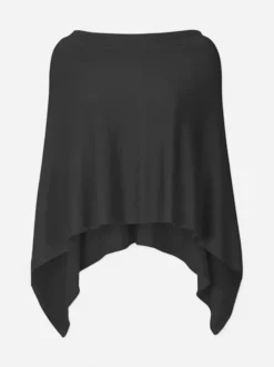 Freequent naisten poncho Claudisse, musta