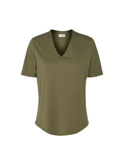 Freequent Naisten Pusero, Yr Ss Blouse Khaki