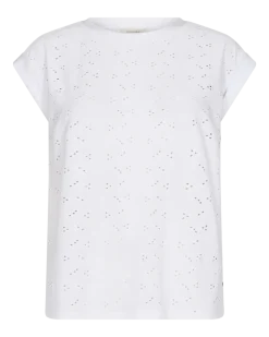 Freequent naisten t-paita FQBlond Flower, Brilliant white
